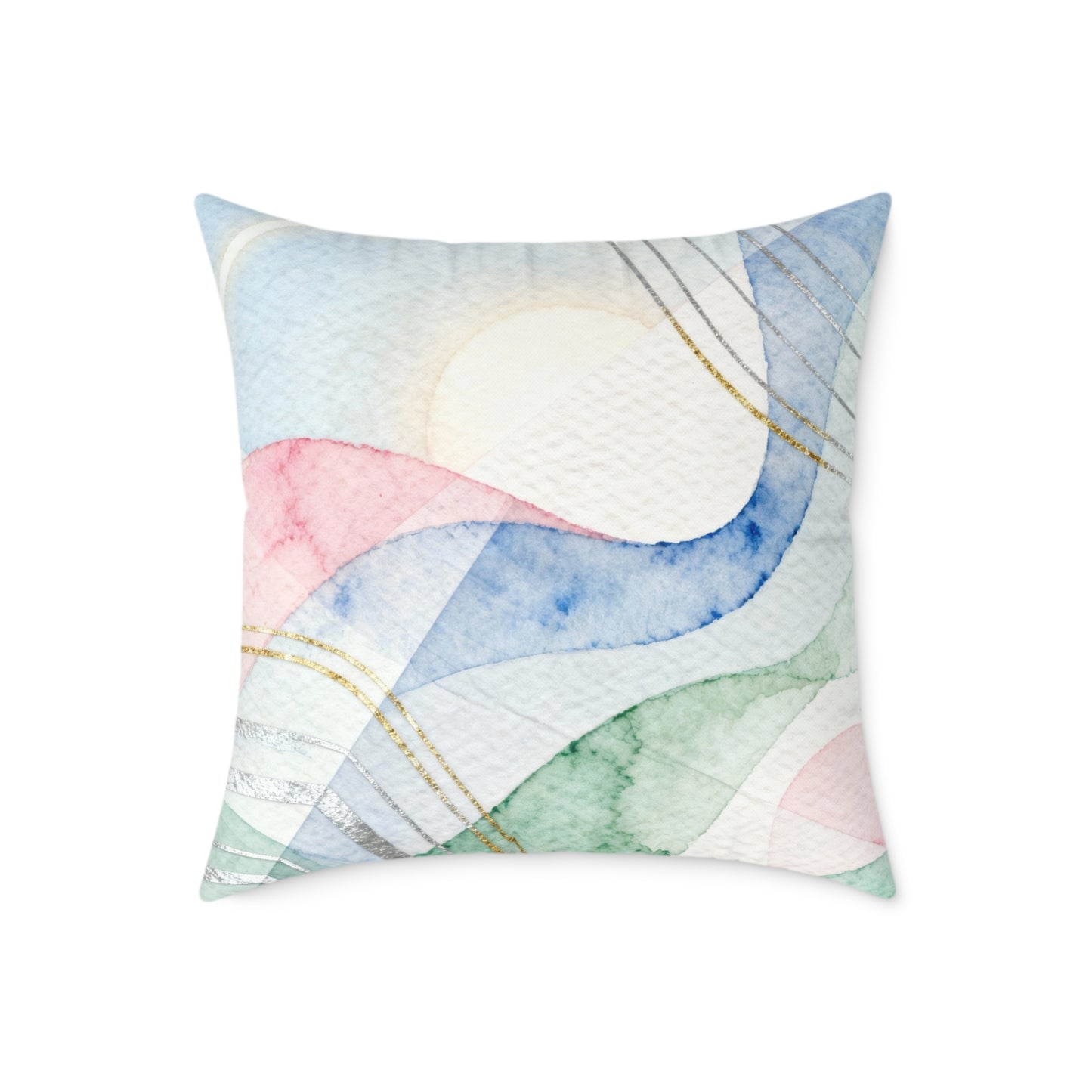 Aurora Softwave - Square Poly Canvas Pillow