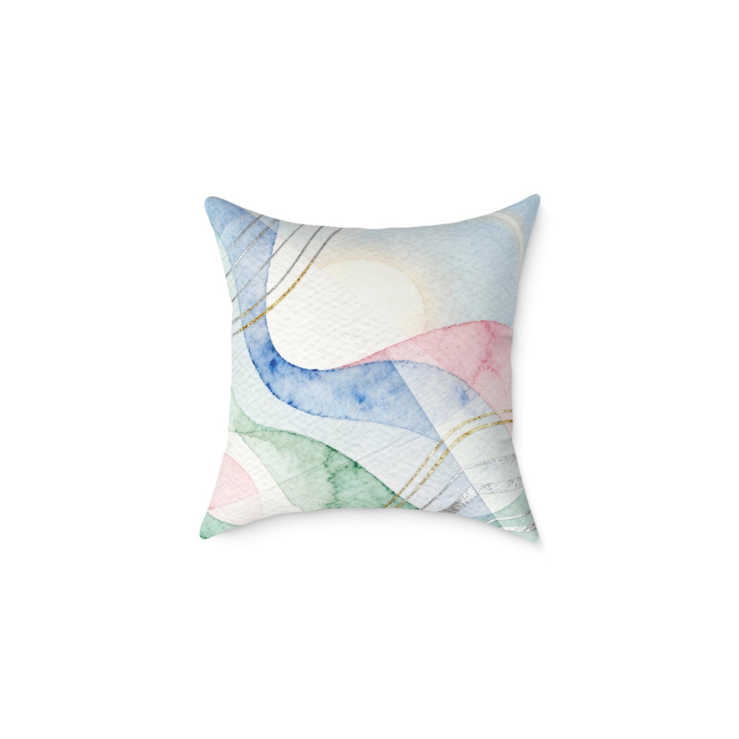 Aurora Softwave - Square Poly Canvas Pillow
