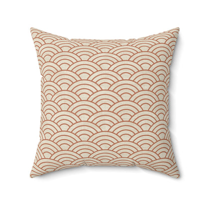Terra Scallop - Spun Polyester Square Pillow