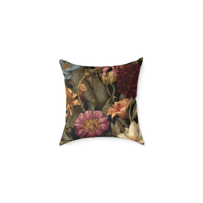 Wild Rose Conservatory - Square Poly Canvas Pillow