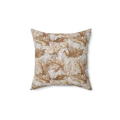 Camellia Cream Weave - Spun Polyester Square Pillow