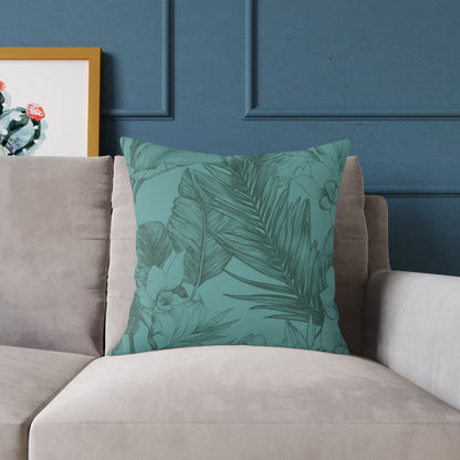 Ocean Grove Sketch - Square Poly Canvas Pillow
