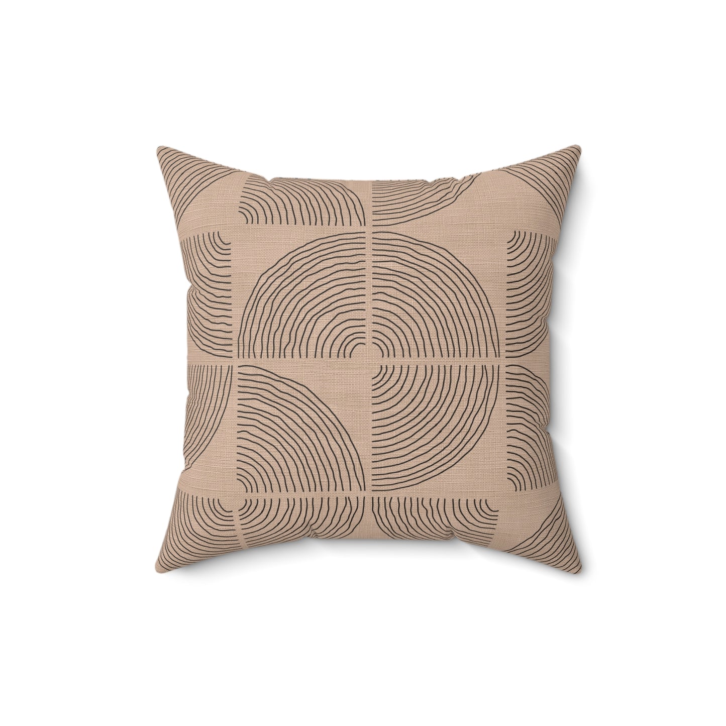 Soft Orbit - Faux Suede Square Pillow