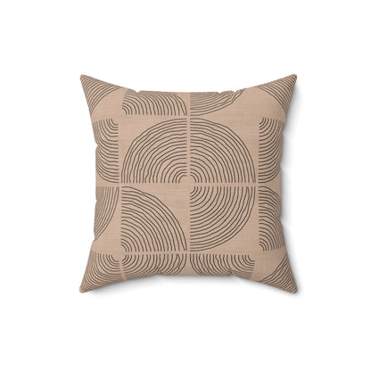 Soft Orbit - Faux Suede Square Pillow
