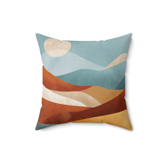 Blue Ridge Sunset - Spun Polyester Square Pillow