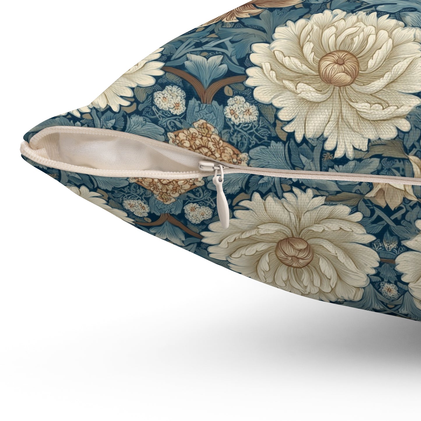 Vintage Bloom Repeat - Spun Polyester Square Pillow