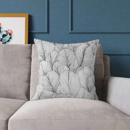 Petal Drift - Square Poly Canvas Pillow