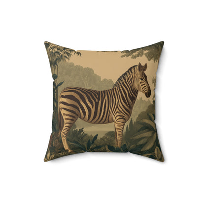 Savanna Striped Wanderer - Faux Suede Square Pillow