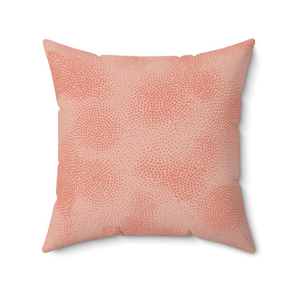Peach Cloud - Spun Polyester Square Pillow