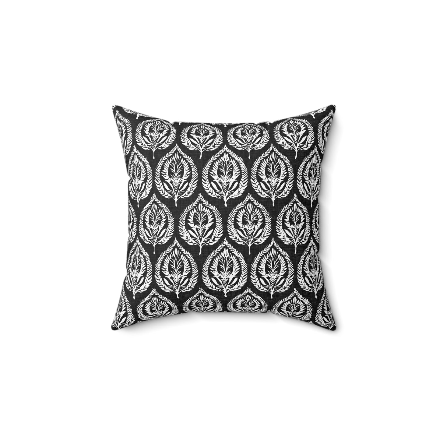 Deco Leaf - Spun Polyester Square Pillow