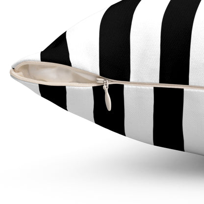 Classic Vertical Stripe - Spun Polyester Square Pillow