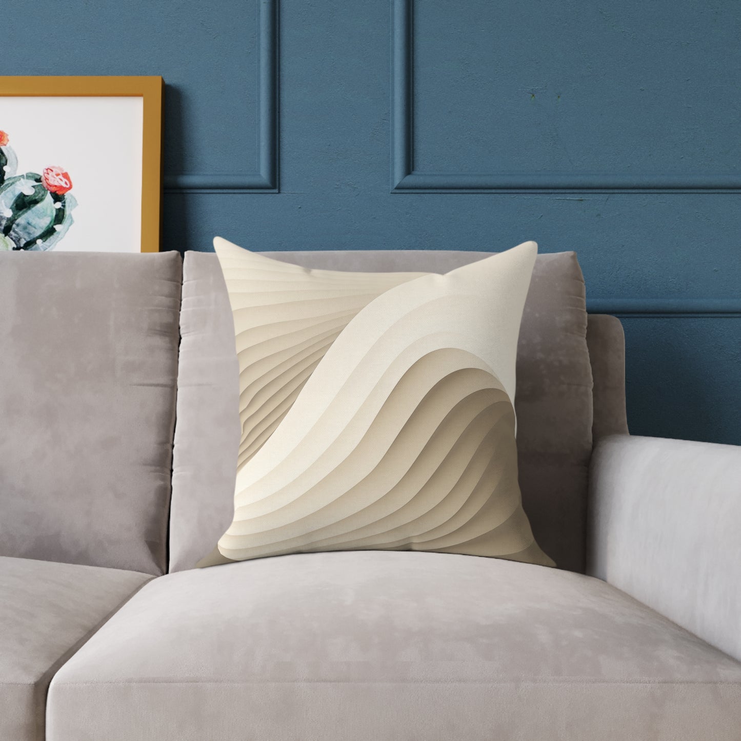 Desert Sweep - Square Poly Canvas Pillow