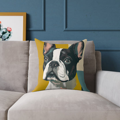 Boston Bright - Square Poly Canvas Pillow