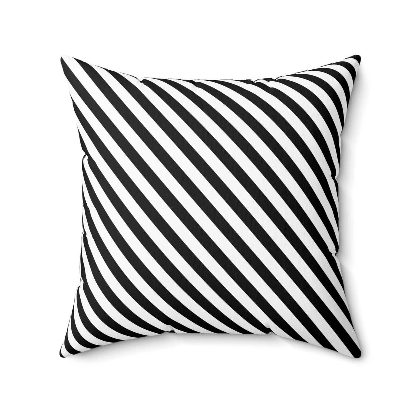 Sharp Angle Stripe - Spun Polyester Square Pillow