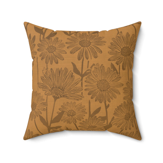 Autumn Veil - Faux Suede Square Pillow