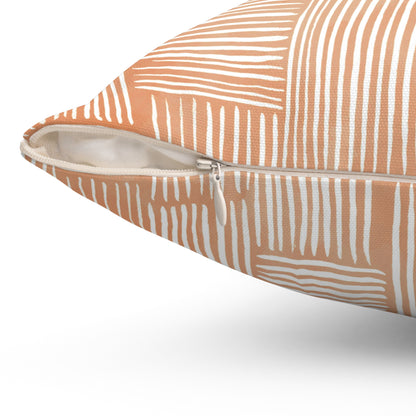 Clay Weave - Spun Polyester Square Pillow