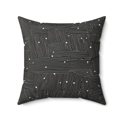 Maze Geo - Spun Polyester Square Pillow