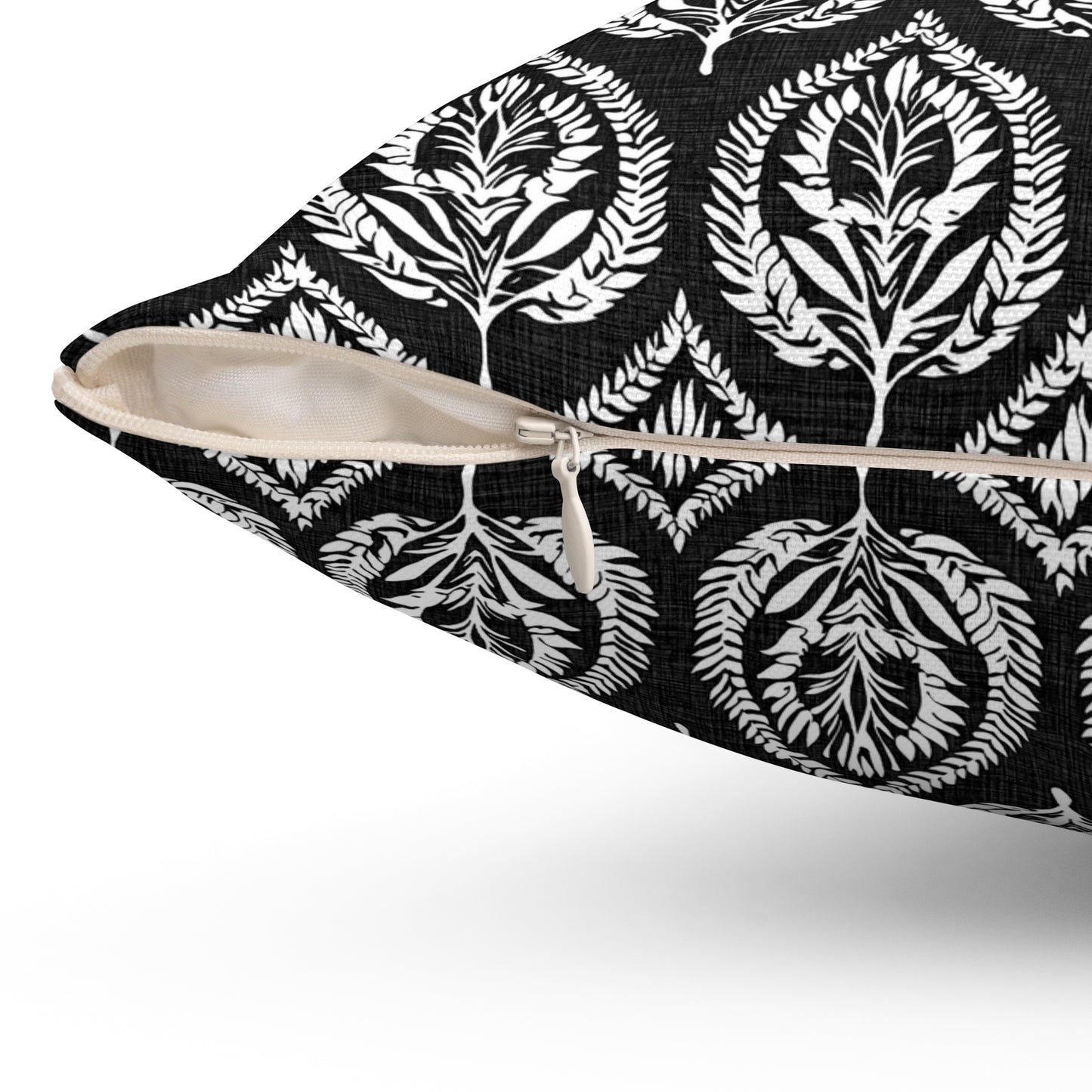 Deco Leaf - Spun Polyester Square Pillow