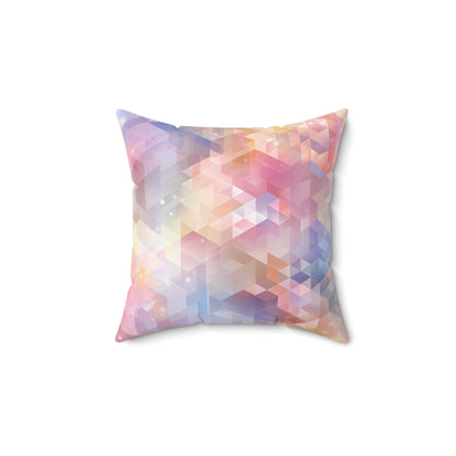 Luminous Prism Veil - Faux Suede Square Pillow