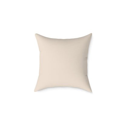 Retro Brushed Spots - Square Poly Canvas Pillow