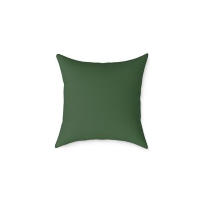 Olive Grove Shibori - Square Poly Canvas Pillow