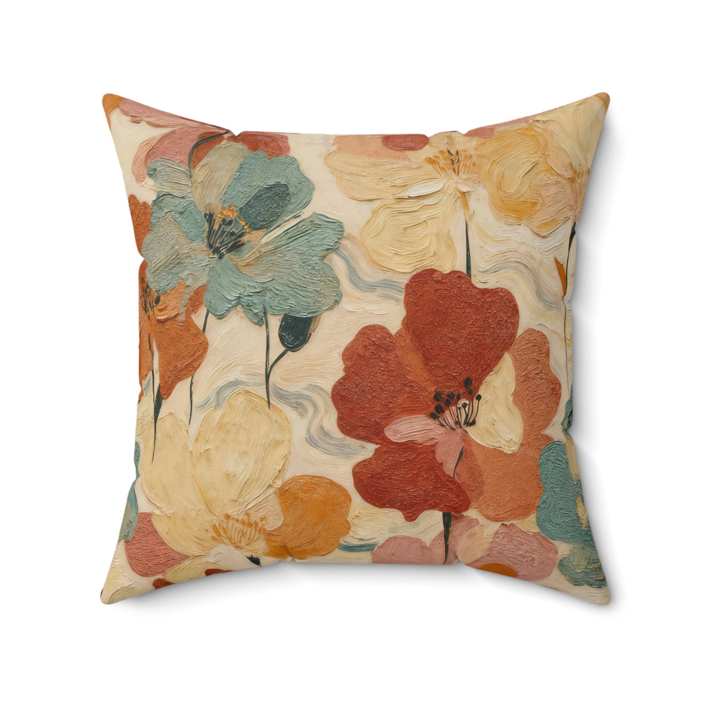 Autumn Bloom Tapestry - Spun Polyester Square Pillow
