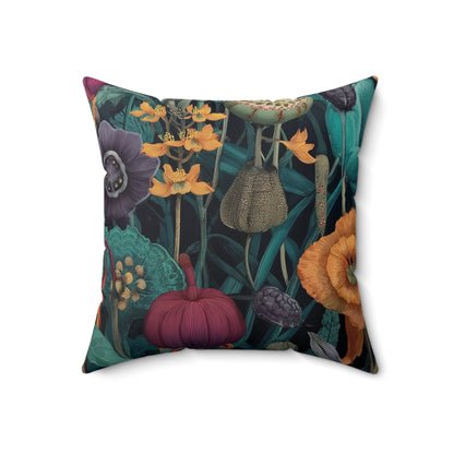 Heritage Flora - Faux Suede Square Pillow