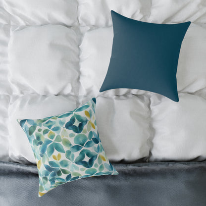 Sicilian Sea Glass - Square Poly Canvas Pillow