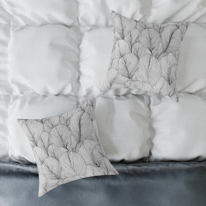 Petal Drift - Square Poly Canvas Pillow