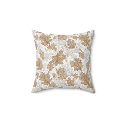 Golden Oak Damask - Spun Polyester Square Pillow