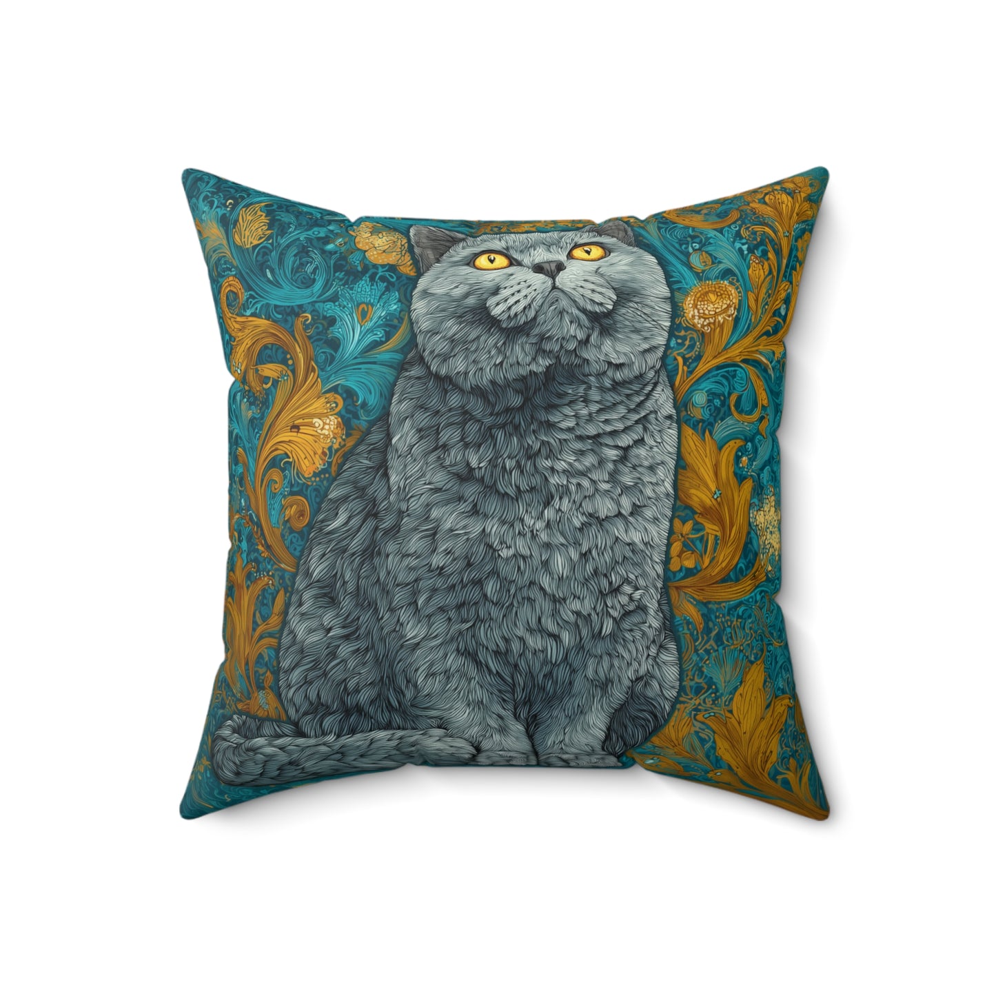 Moonrise Kitty - Spun Polyester Square Pillow