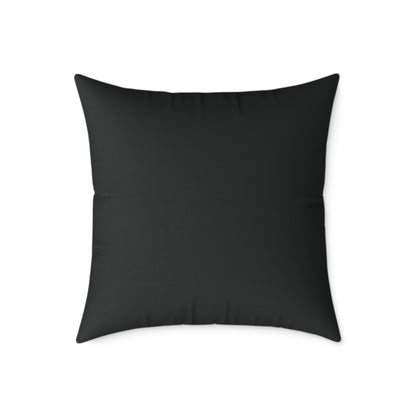 Pebble Scatter - Midnight - Square Poly Canvas Pillow