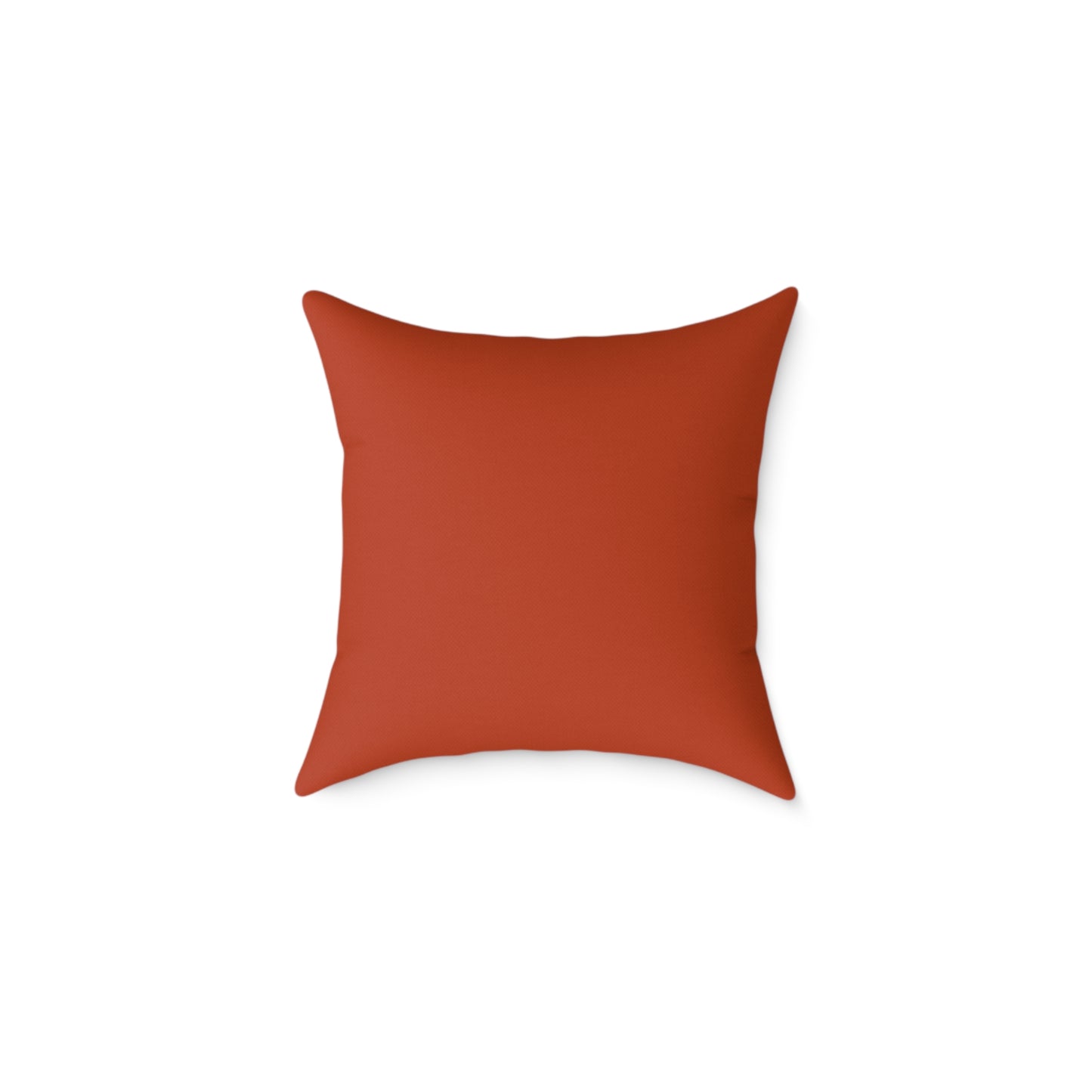 Loom Lines - Terracotta - Square Poly Canvas Pillow