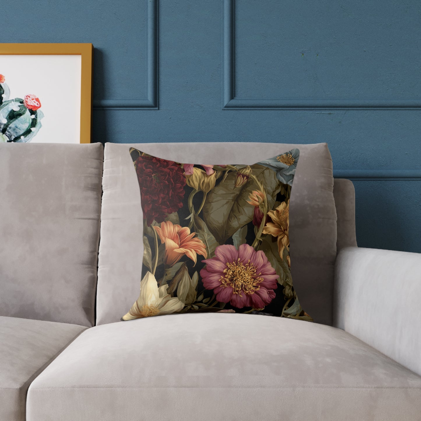 Wild Rose Conservatory - Square Poly Canvas Pillow