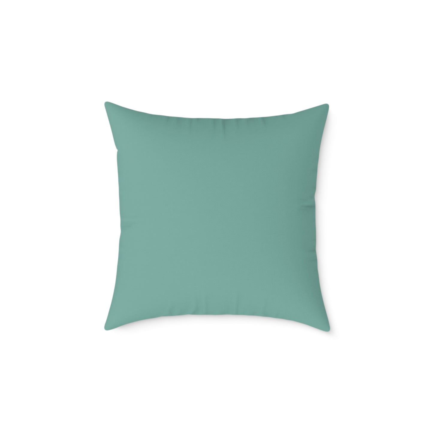Pebble Scatter - Teal - Square Poly Canvas Pillow