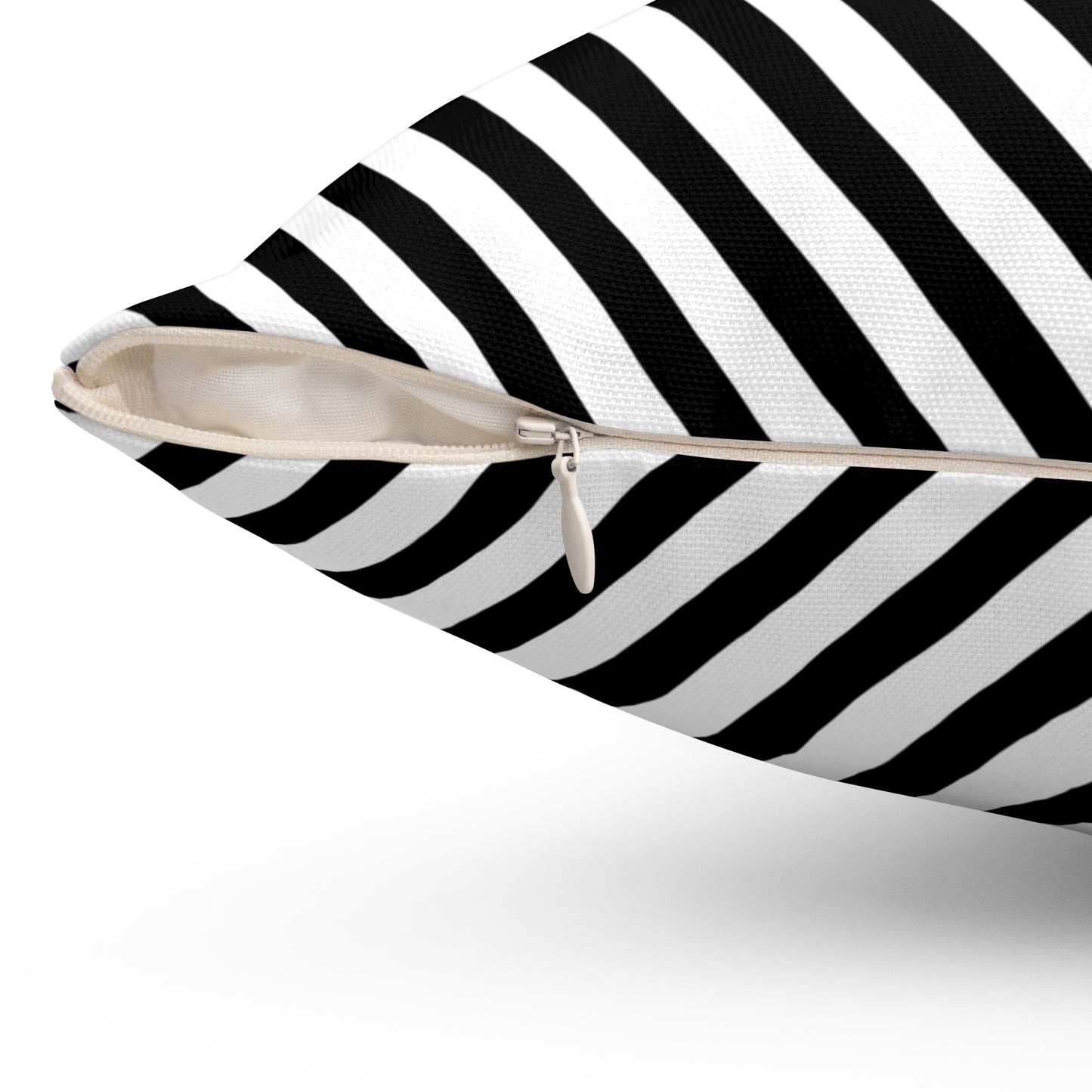 Sharp Angle Stripe - Spun Polyester Square Pillow