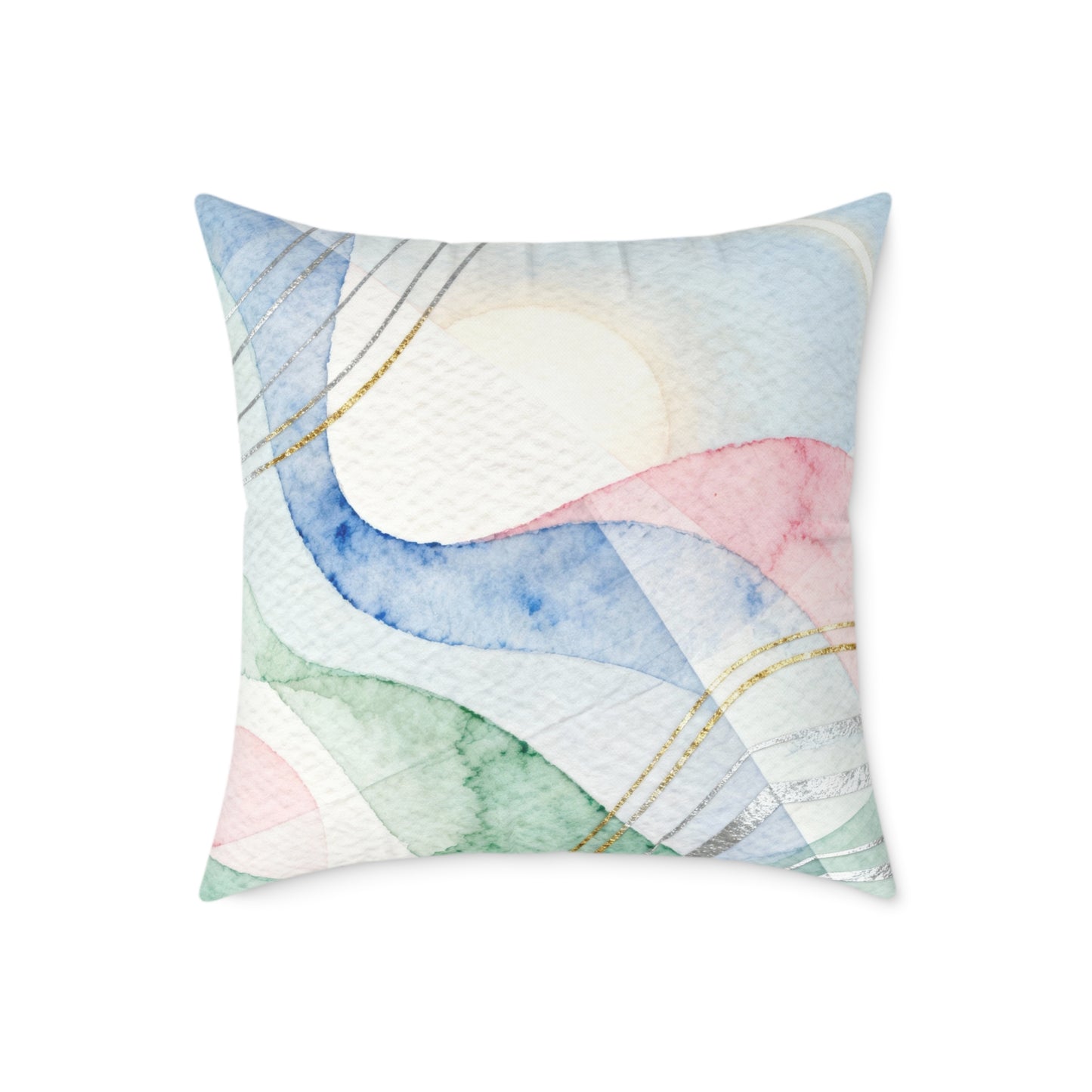Aurora Softwave - Square Poly Canvas Pillow