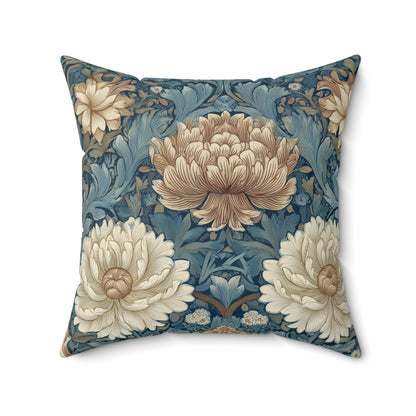 Chrysanthemum Court - Spun Polyester Square Pillow