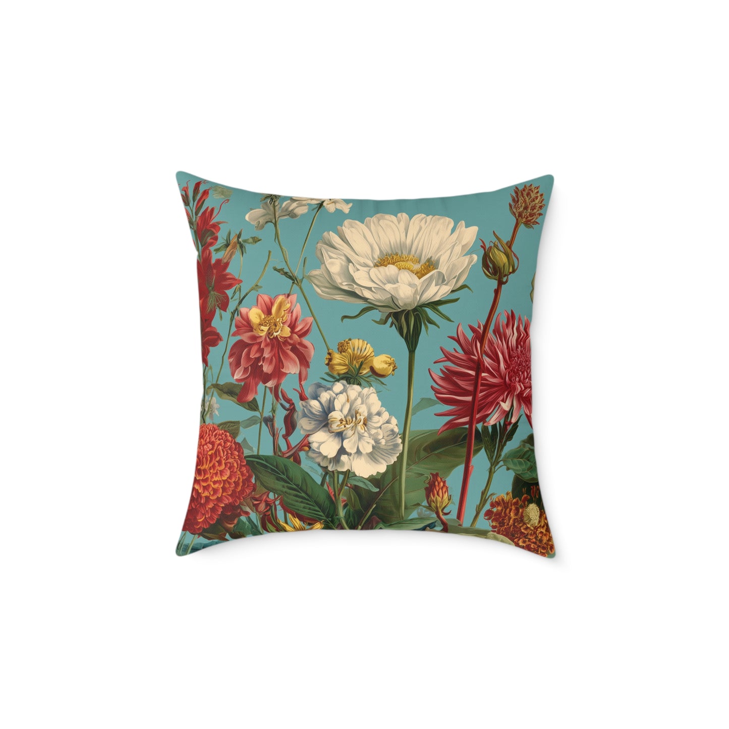 Garden Muse Meadow - Square Poly Canvas Pillow