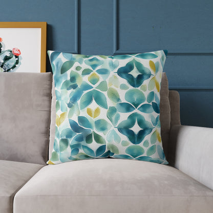 Sicilian Sea Glass - Square Poly Canvas Pillow