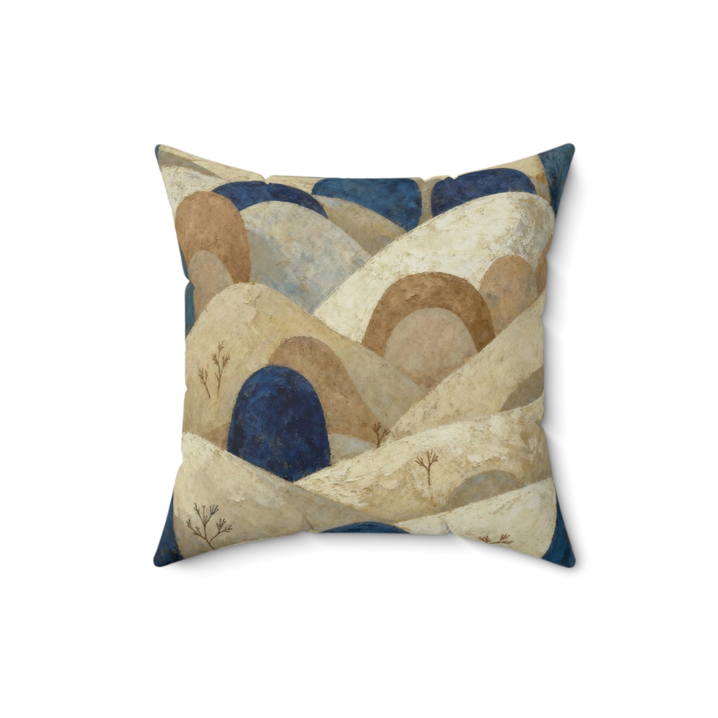 Midnight Hill Landscape - Spun Polyester Square Pillow