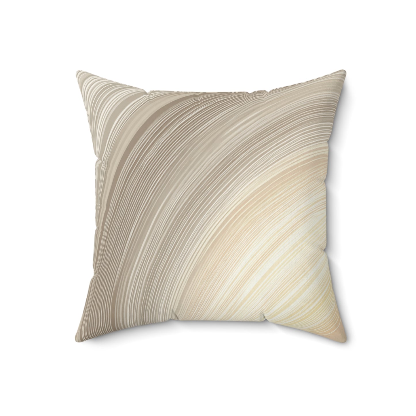 Radiant Halo Lines - Faux Suede Square Pillow
