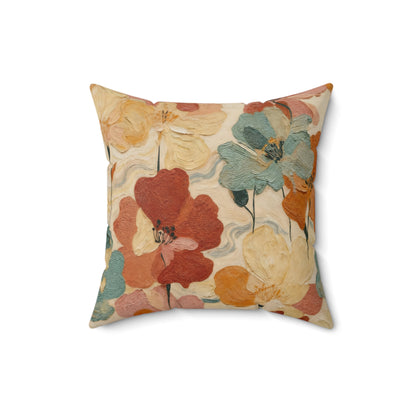Autumn Bloom Tapestry - Spun Polyester Square Pillow