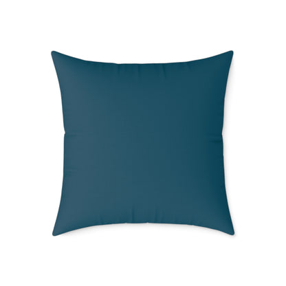 Capri Tidal Diamonds - Square Poly Canvas Pillow