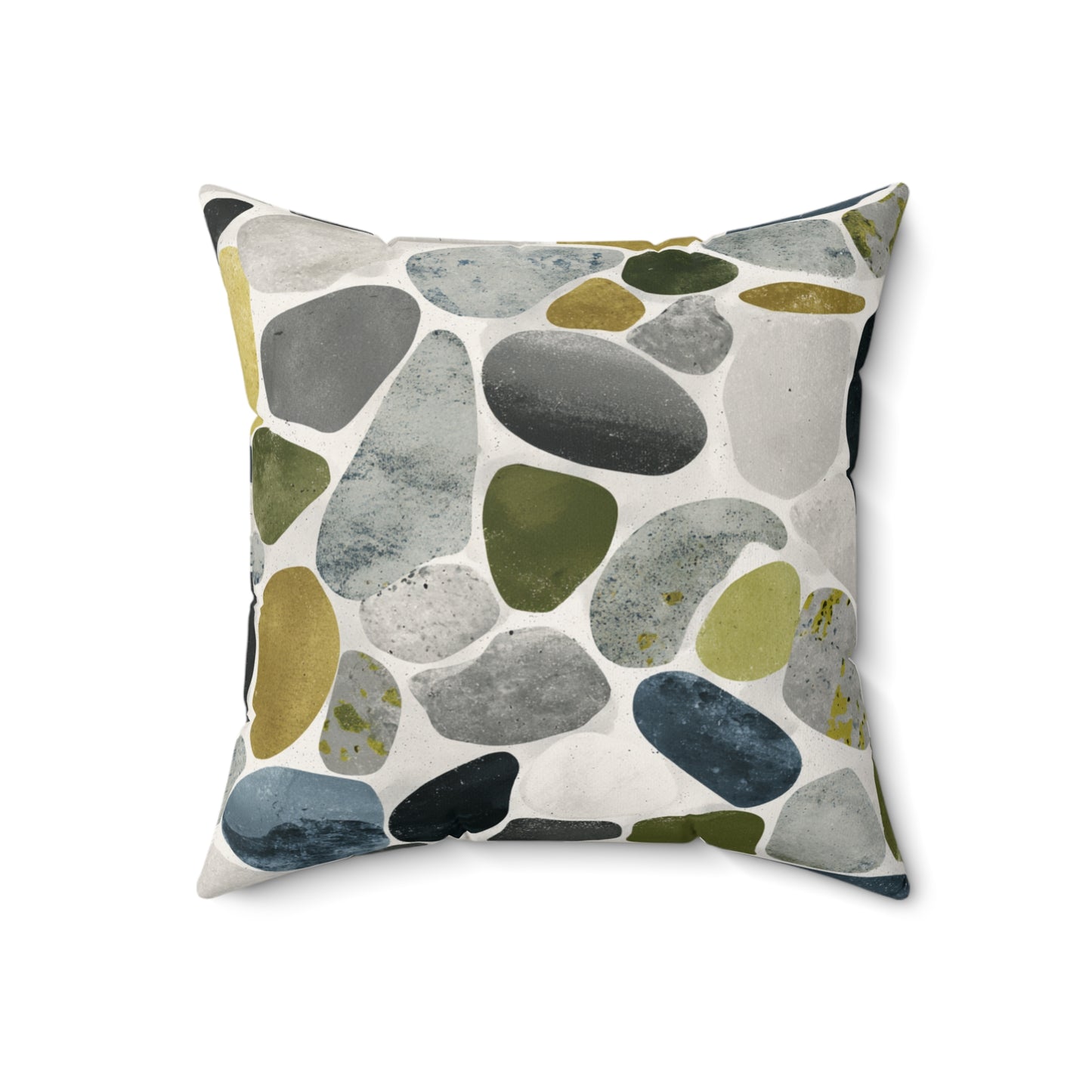 Pebble Garden Scatter - Spun Polyester Square Pillow