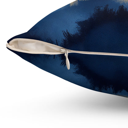 Midnight Tidal Fusion - Spun Polyester Square Pillow