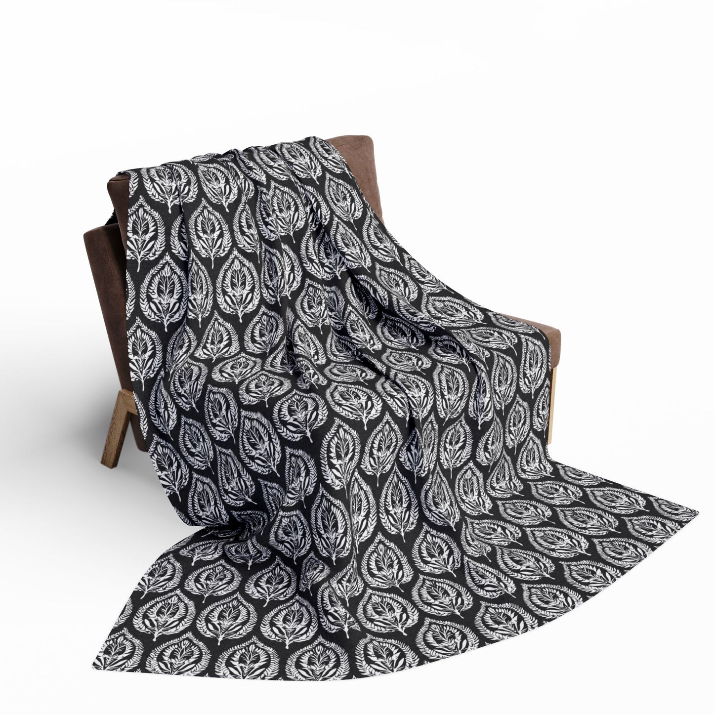 Deco Leaf - Arctic Fleece Blanket