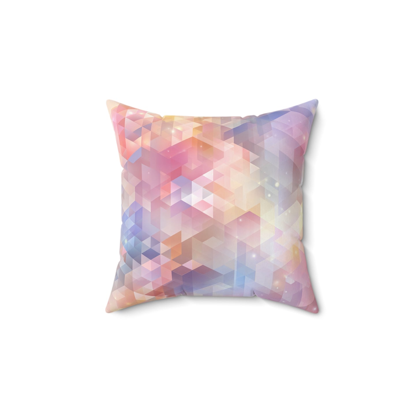 Luminous Prism Veil - Faux Suede Square Pillow