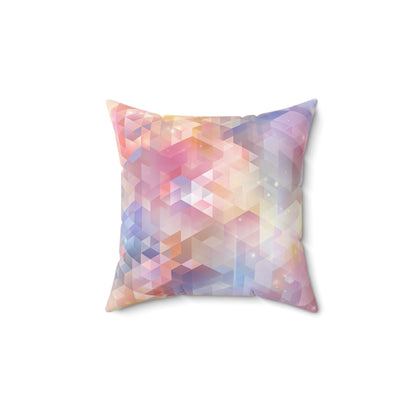 Luminous Prism Veil - Faux Suede Square Pillow