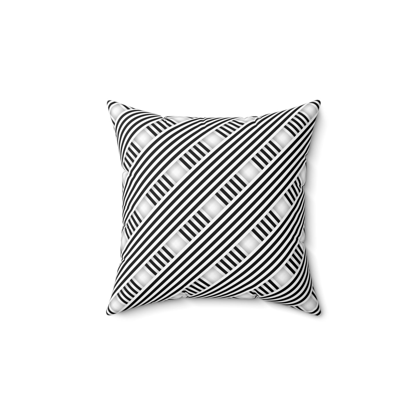 Diagonal Dash Weave - Spun Polyester Square Pillow